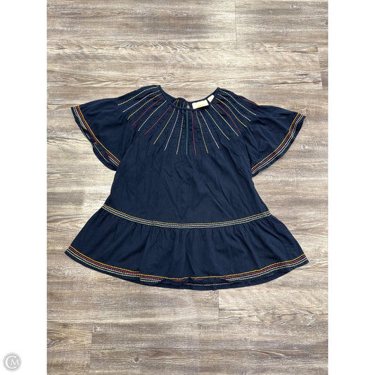 Top Short Sleeve By Maeve In Blue, Size: Xs