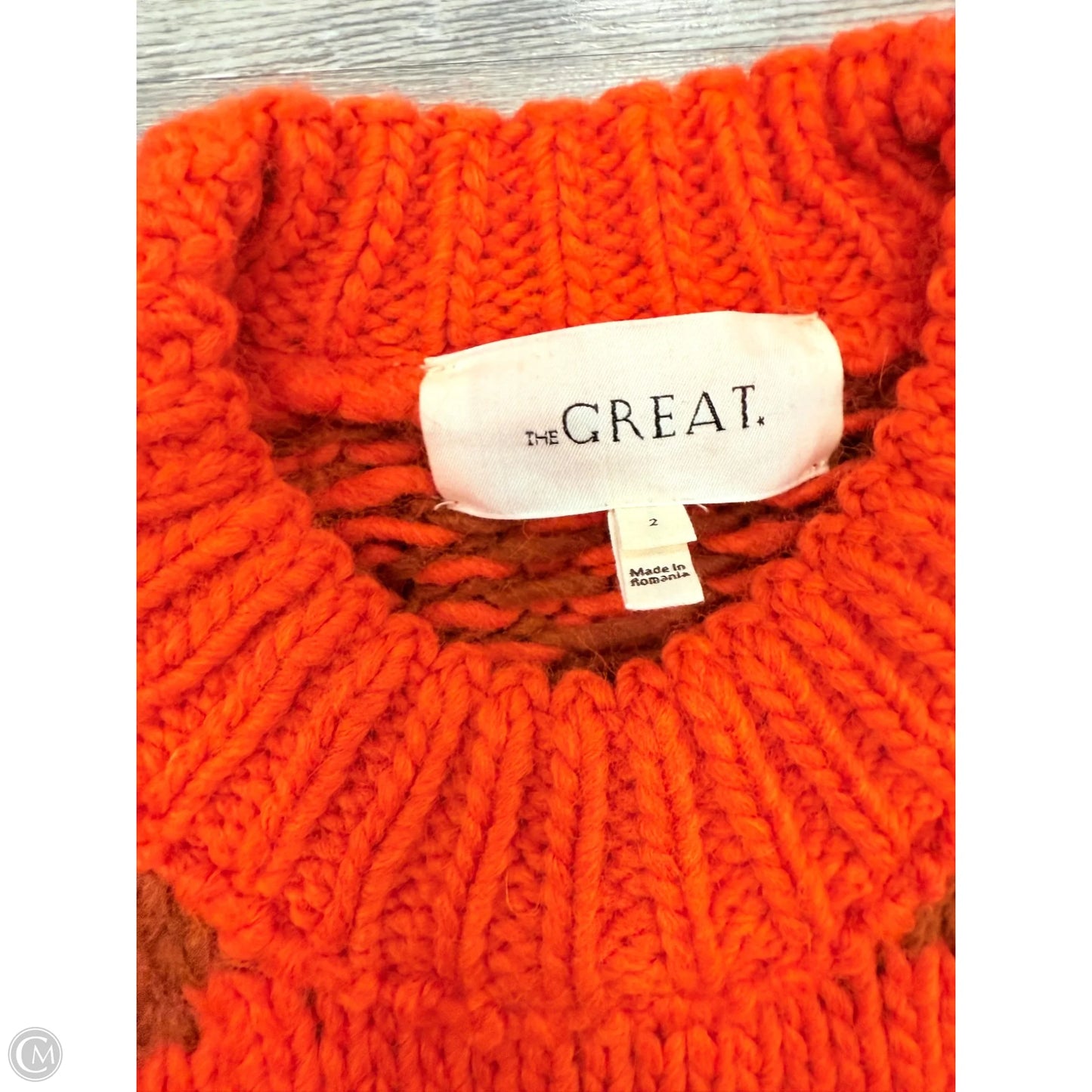 Sweater By The Great. In Orange, Size: M