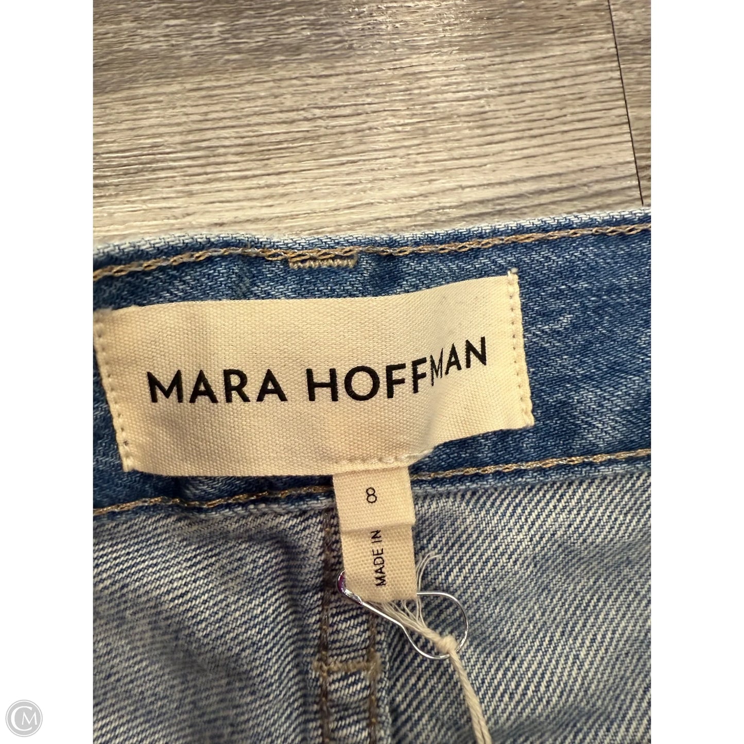 Jeans Straight By Mara Hoffman In Blue Denim, Size: 8