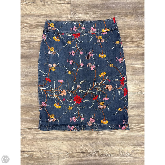 Skirt Midi By Maeve In Blue Denim, Size: 8p