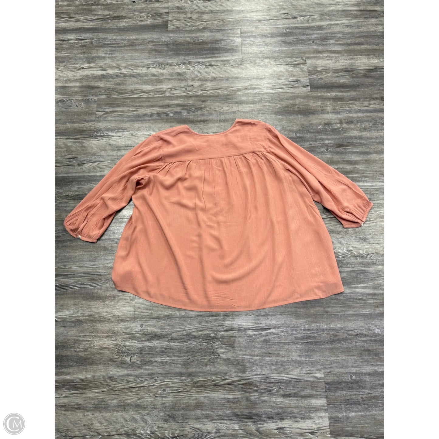 Top 3/4 Sleeve By Pure Jill In Pink, Size: 2x
