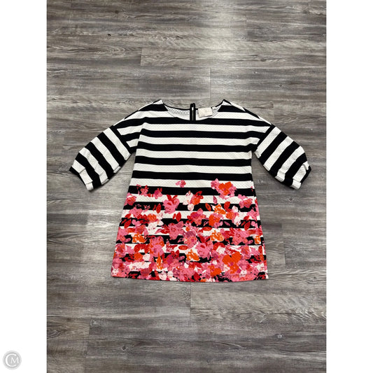 Top Short Sleeve By Anthropologie In Black & White, Size: M