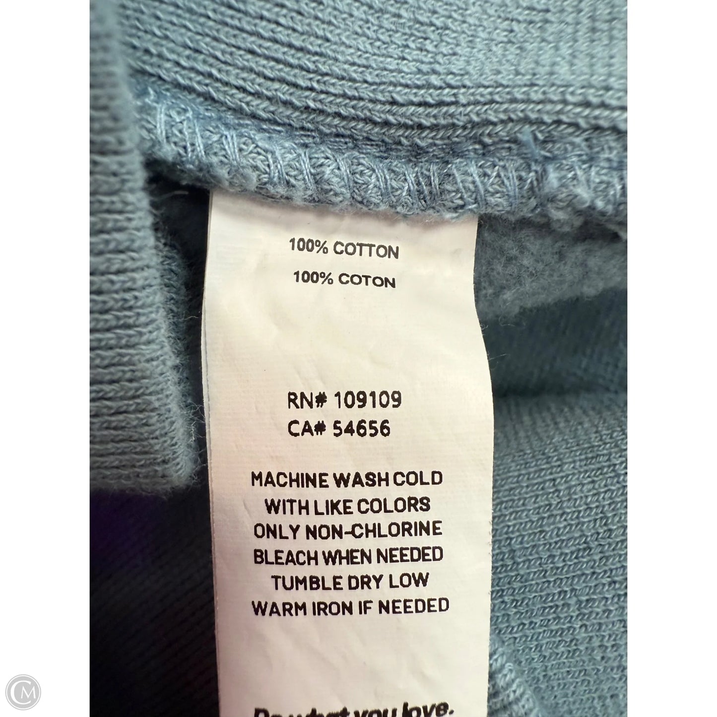 Sweatshirt Hoodie By Life Is Good In Blue, Size: L