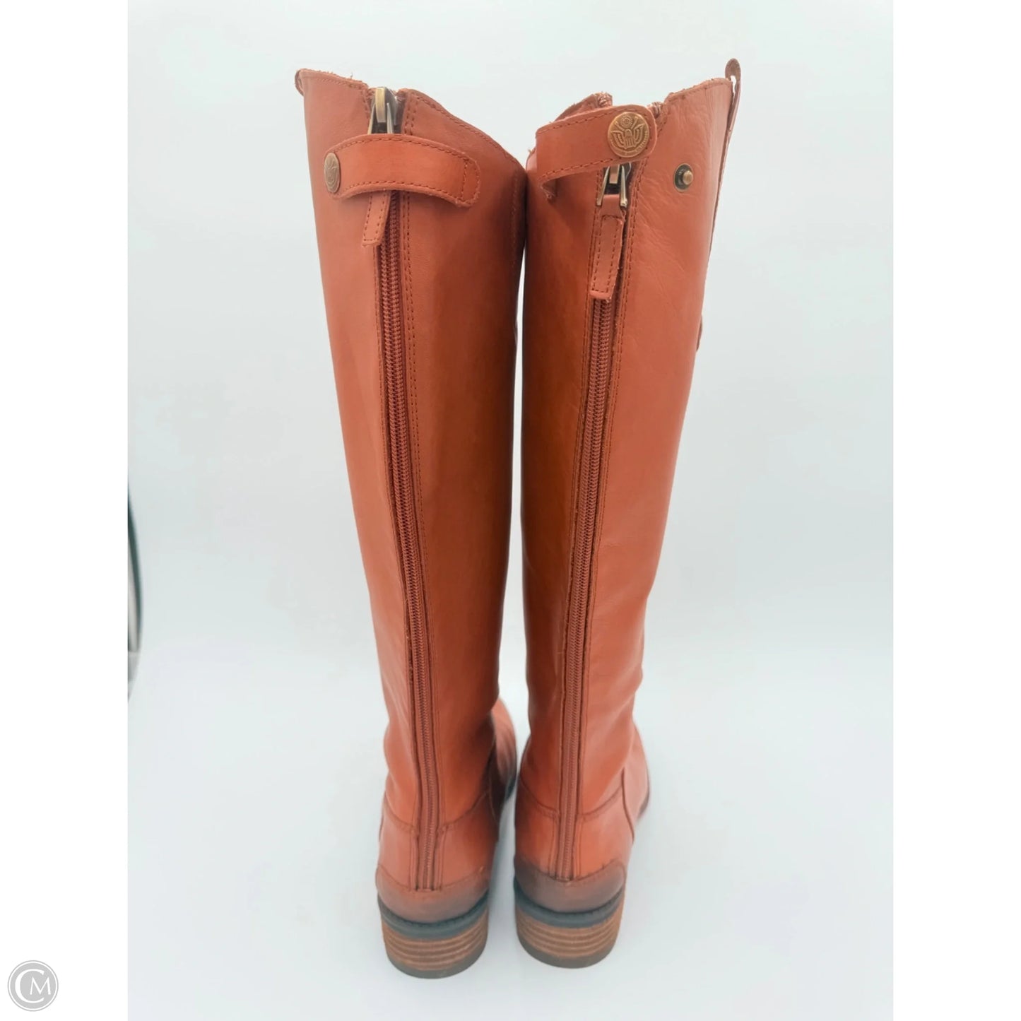 Boots Mid-calf Heels By Sam Edelman In Brown, Size: 9