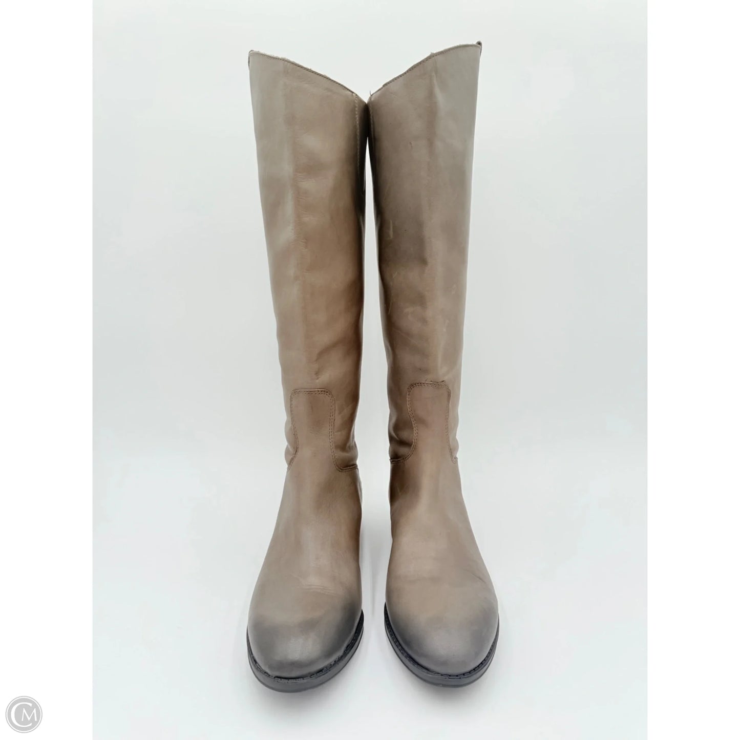 Boots Mid-calf Heels By Sam Edelman In Grey, Size: 8.5