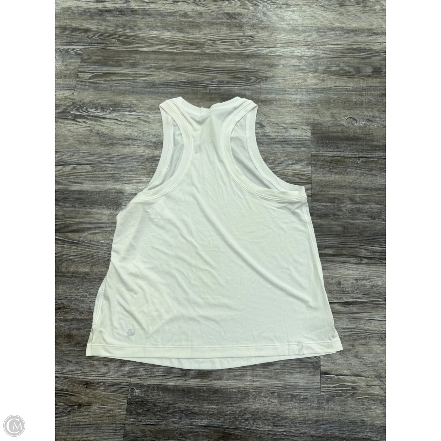 Athletic Tank Top By Lululemon In White, Size: 4