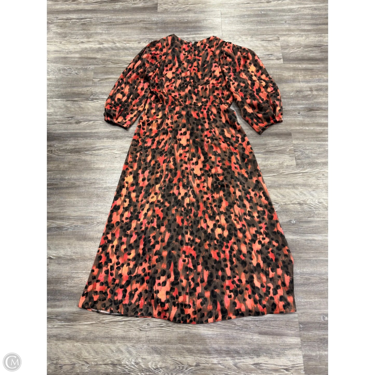 Dress Casual Midi By Dkny In Red, Size: M