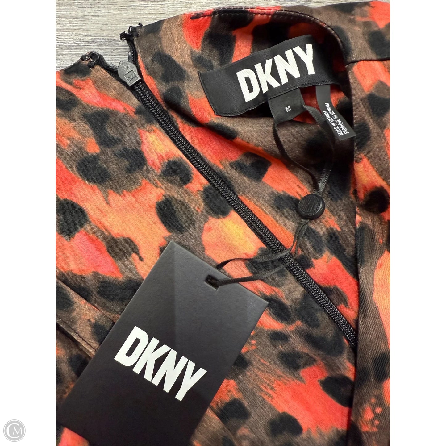 Dress Casual Midi By Dkny In Red, Size: M