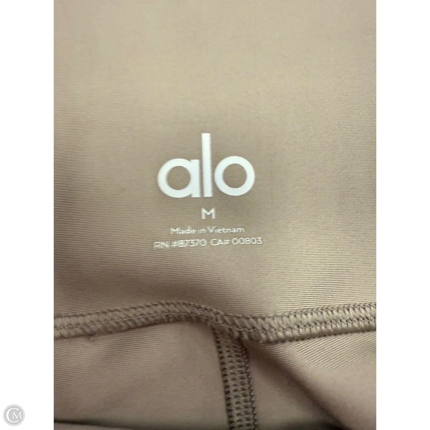 Athletic Leggings By Alo In Tan, Size: M