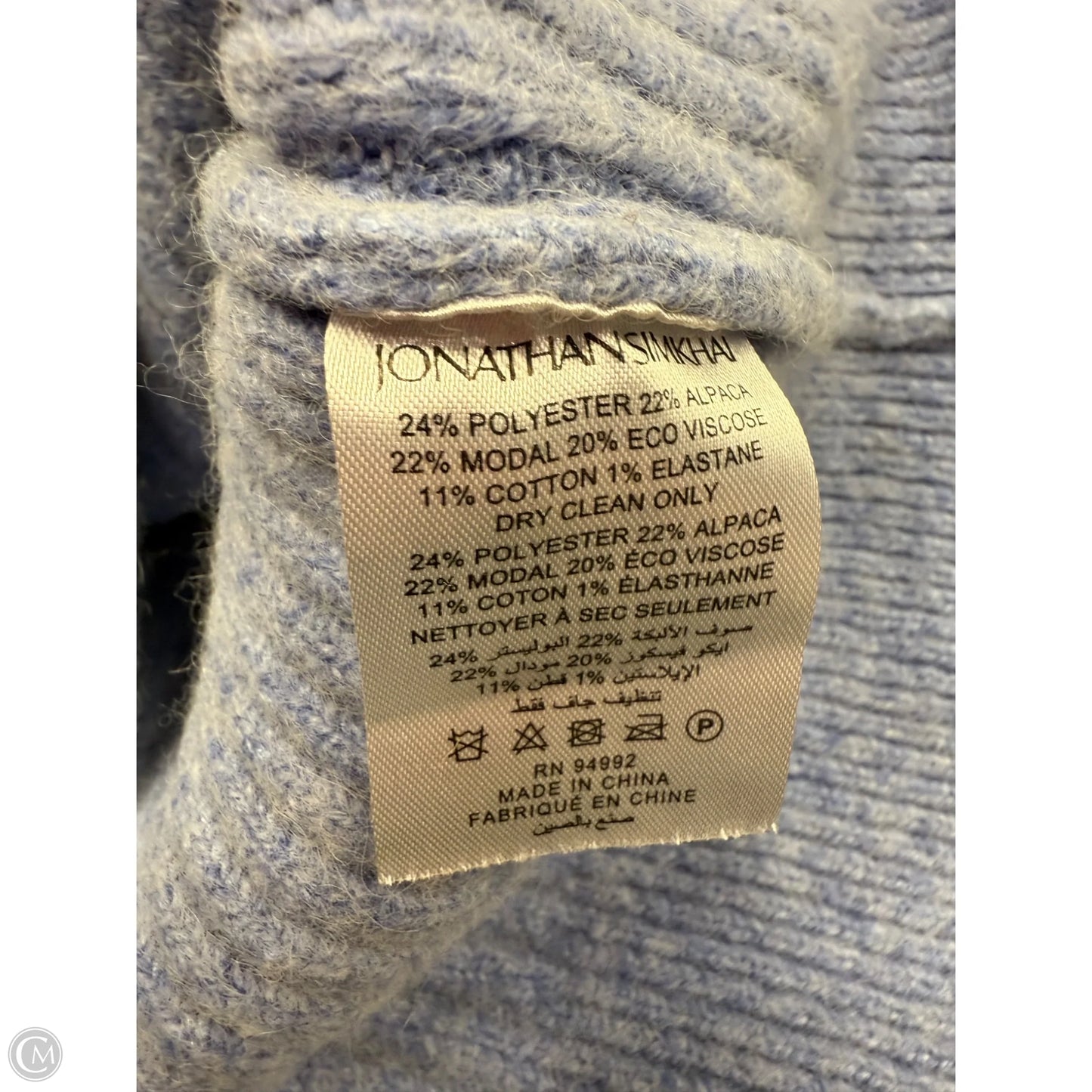 Sweater By Jonathan Simkhai In Blue, Size: S