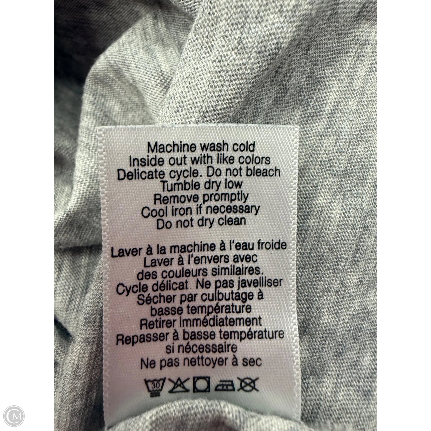 Top Short Sleeve By Veronica Beard In Grey, Size: Xl