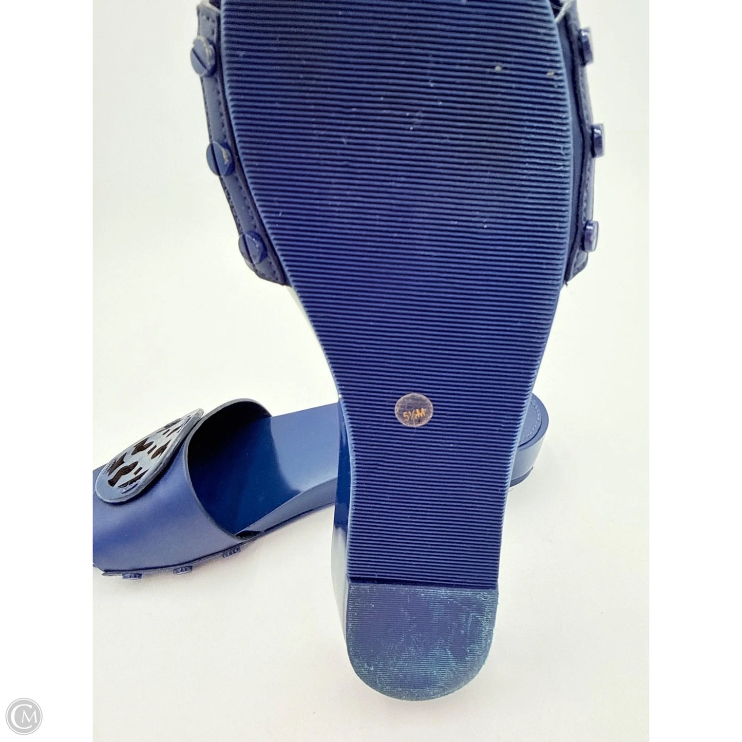 Sandals Designer By Tory Burch In Blue, Size: 5.5