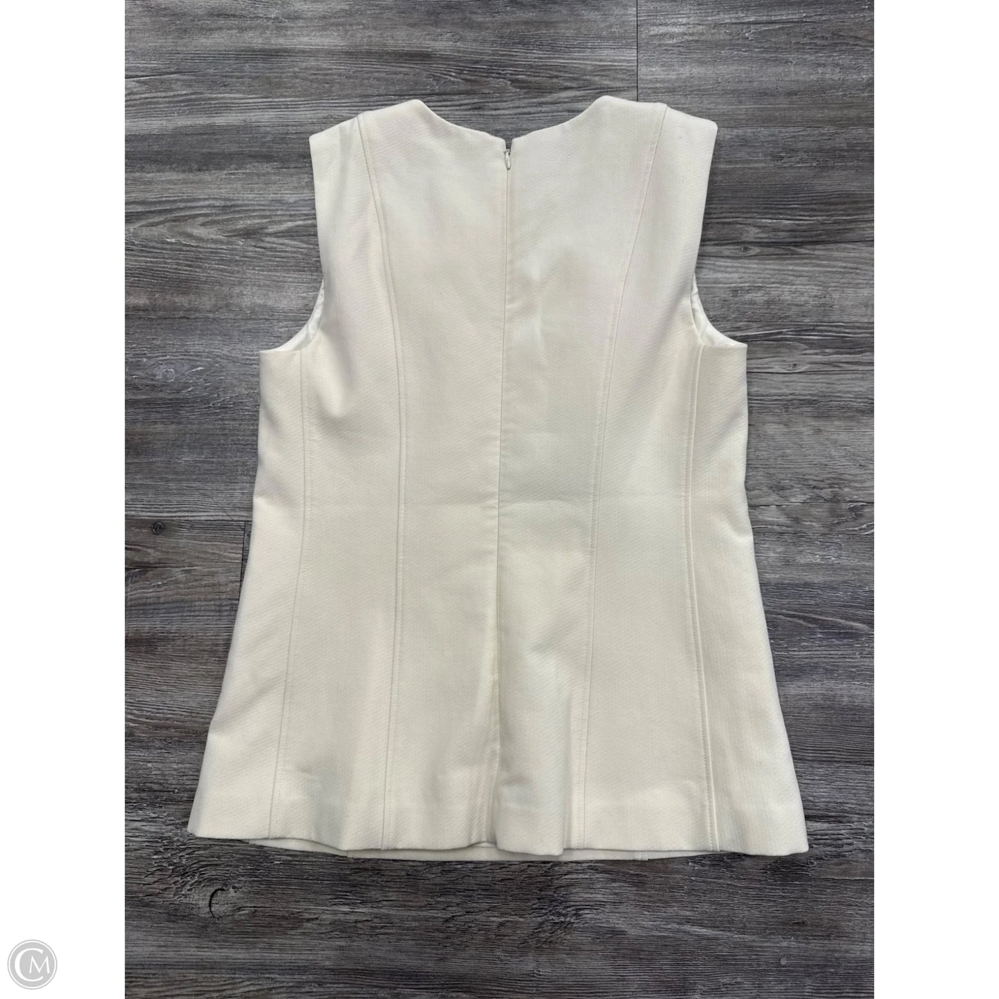 Top Sleeveless By Theory In White, Size: 8