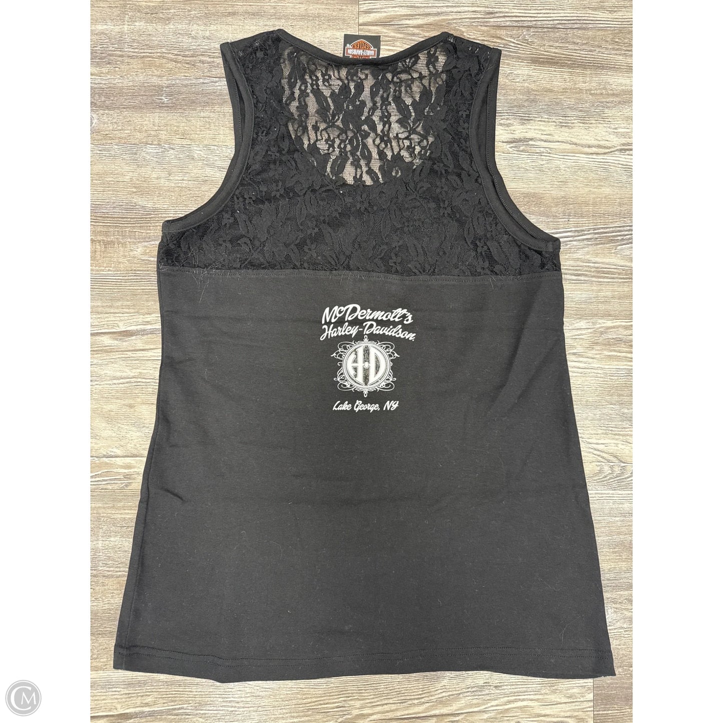 Tank Top By Harley Davidson In Black & Orange, Size: L