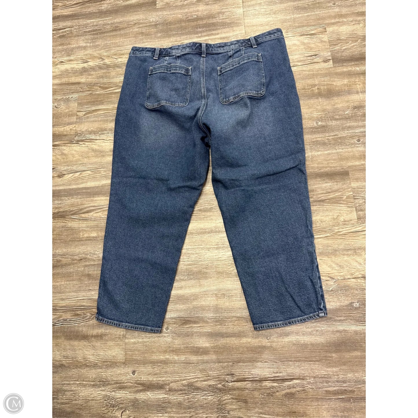 Jeans Straight By Talbots In Blue Denim, Size: 20
