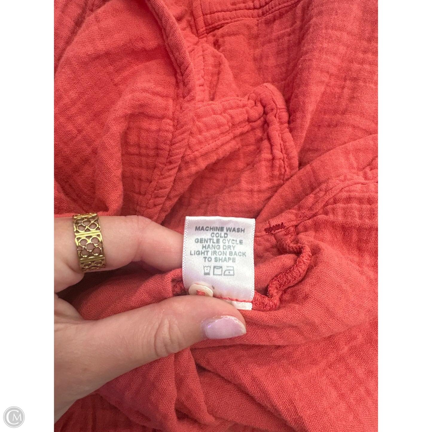 Top Long Sleeve By Xirena In Coral, Size: S