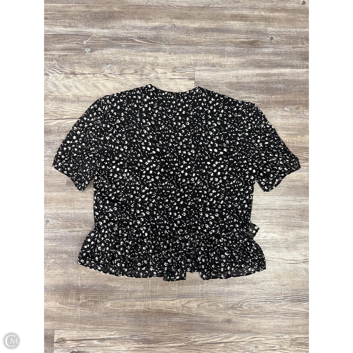 Top Short Sleeve Designer By All Saints In Black, Size: 4