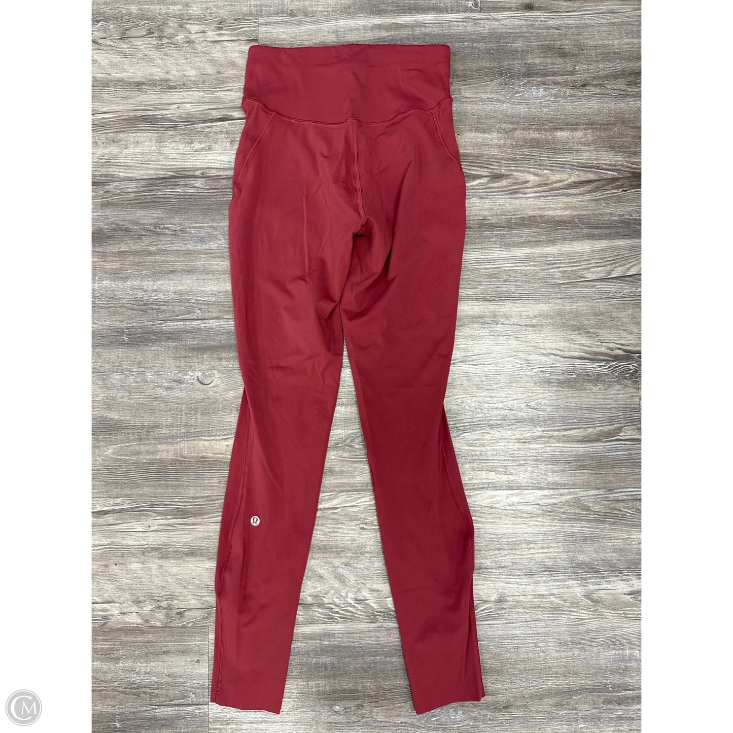 Athletic Leggings By Lululemon In Red, Size: 4
