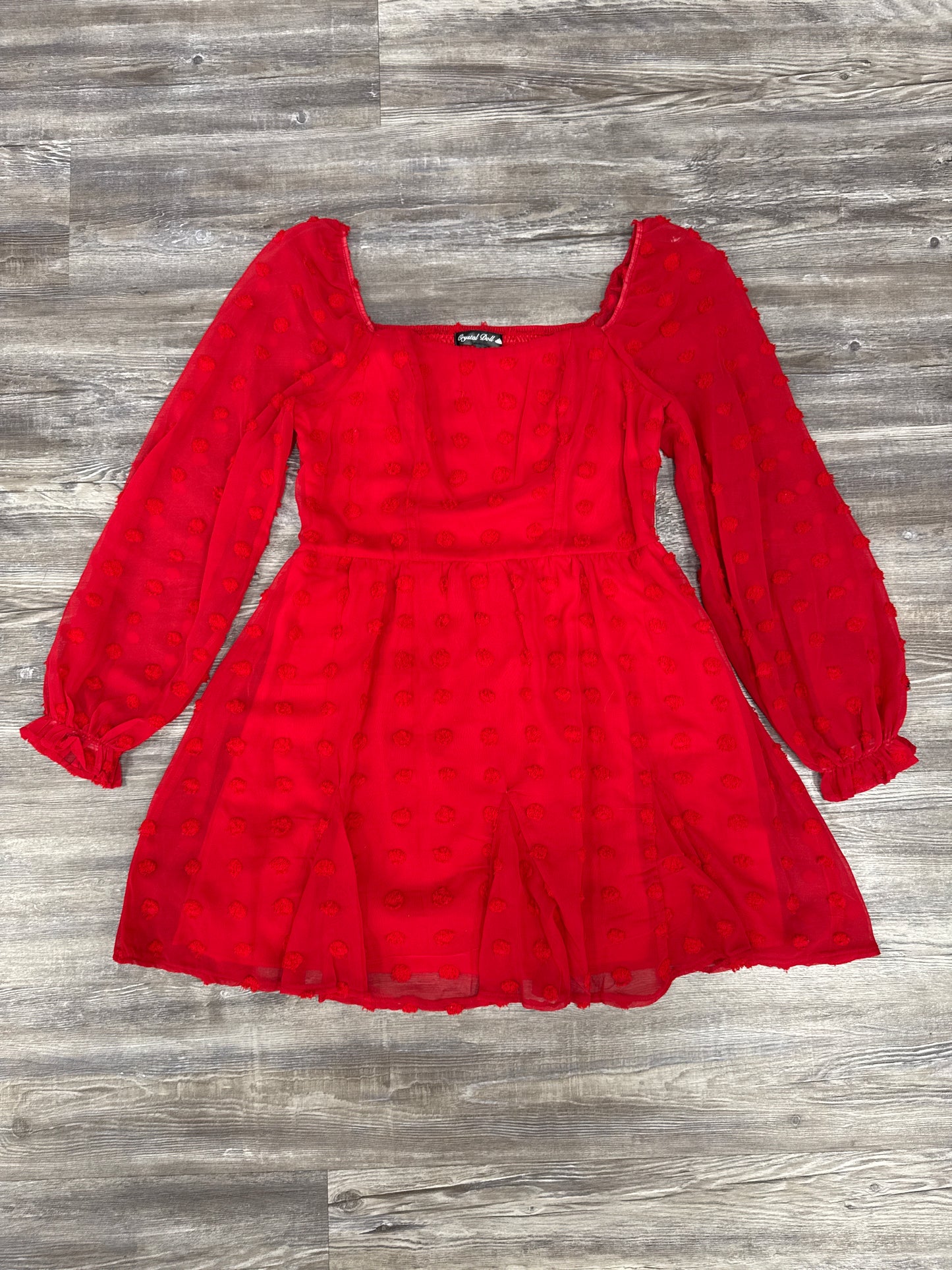 Dress Casual Short By Crystal Doll In Red, Size: L