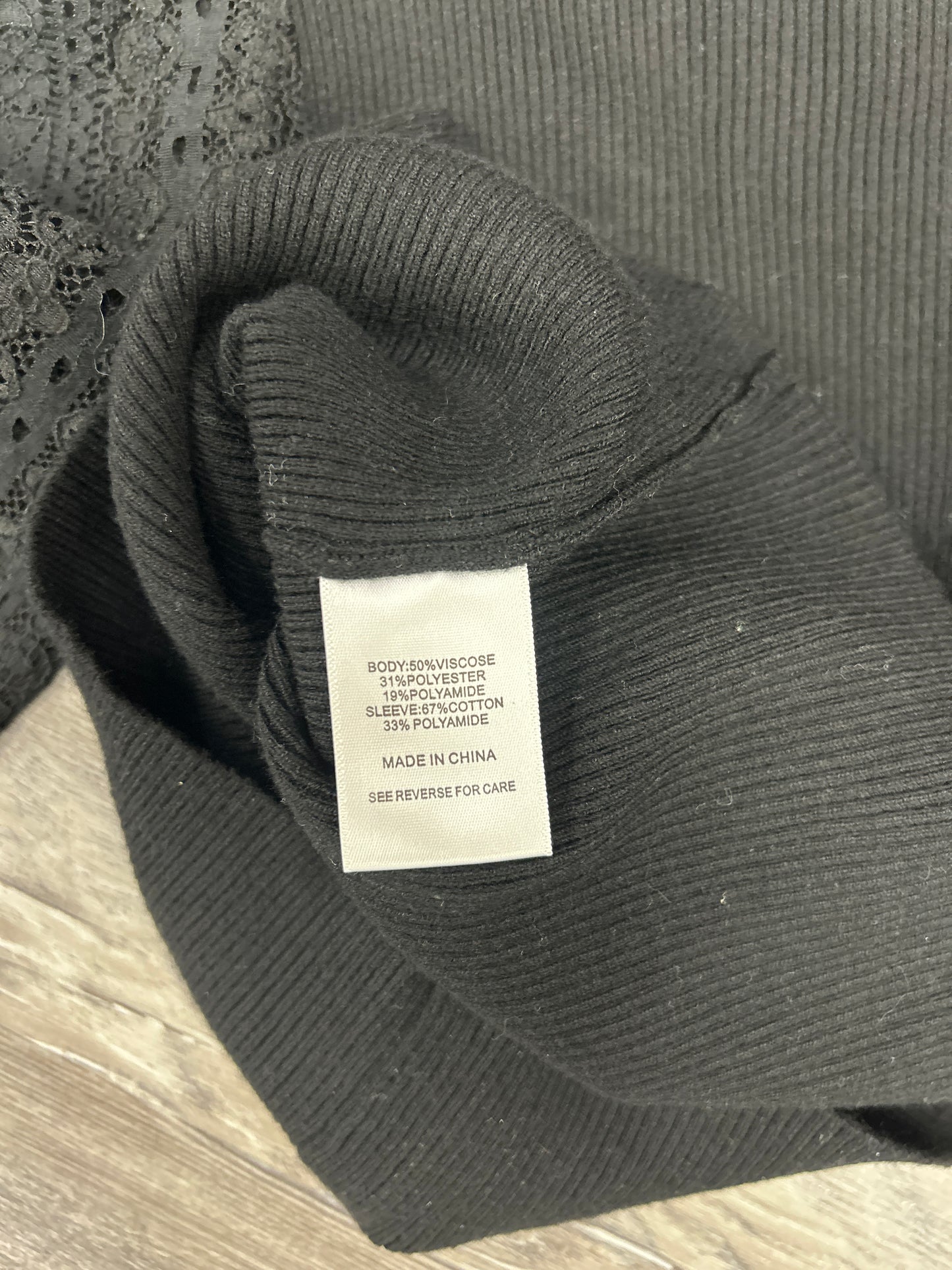 Sweater By Lucy Paris In Black, Size: M