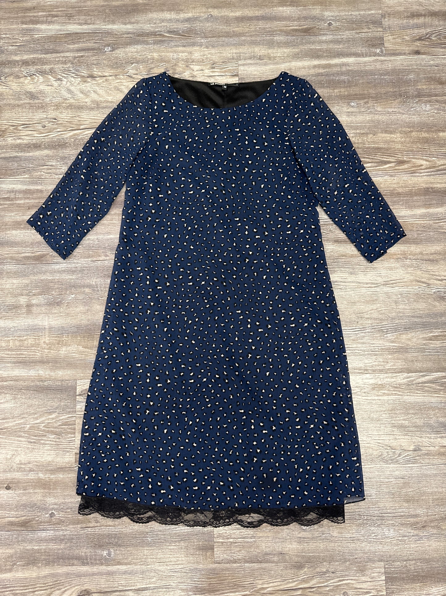 Dress Work By Le Phare In Navy, Size: S