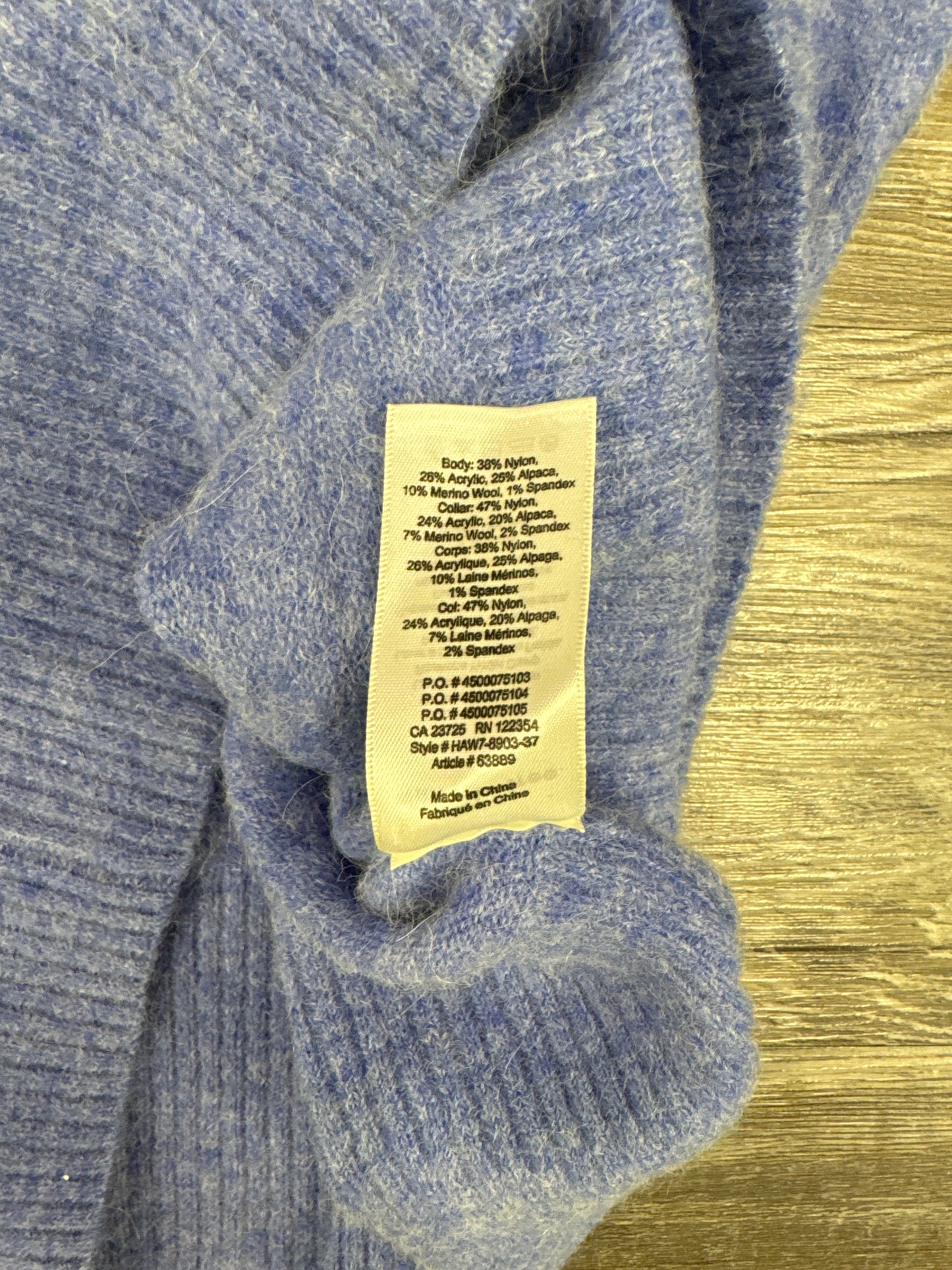 Dress Sweater By Wilfred In Blue, Size: S