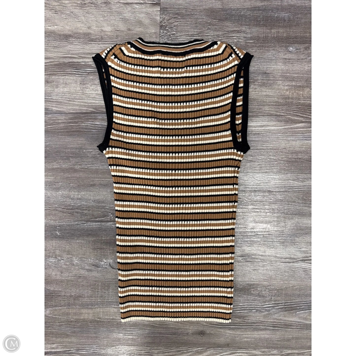 Top Sleeveless By Industry In Striped Pattern, Size: Xs