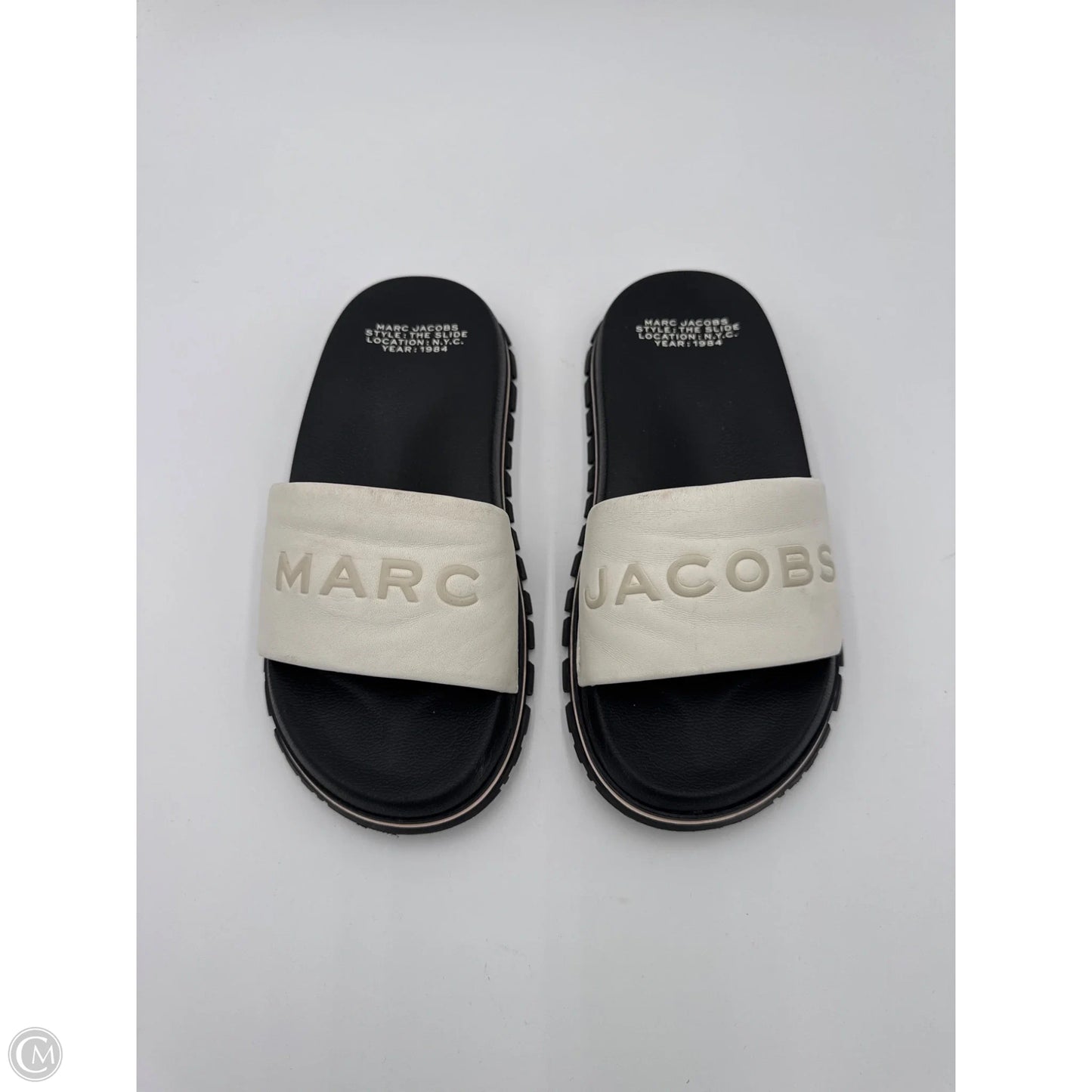Shoes Designer By Marc Jacobs In Black & White, Size: 7