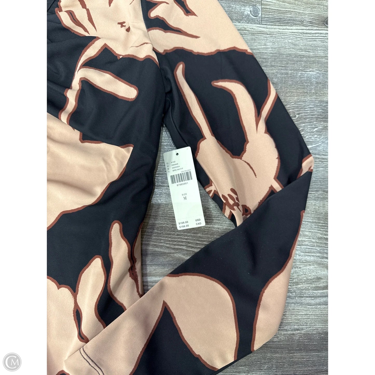 Dress Casual Maxi By Anthropologie In Black & Brown, Size: M