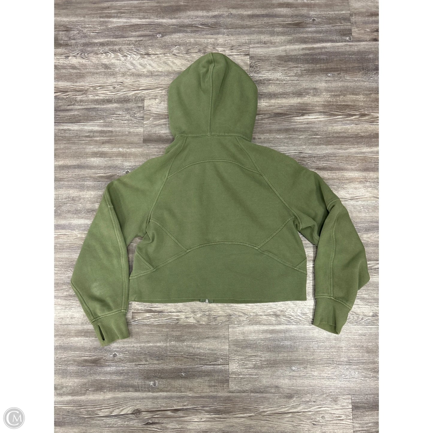 Athletic Jacket By Lululemon In Green, Size: Xs