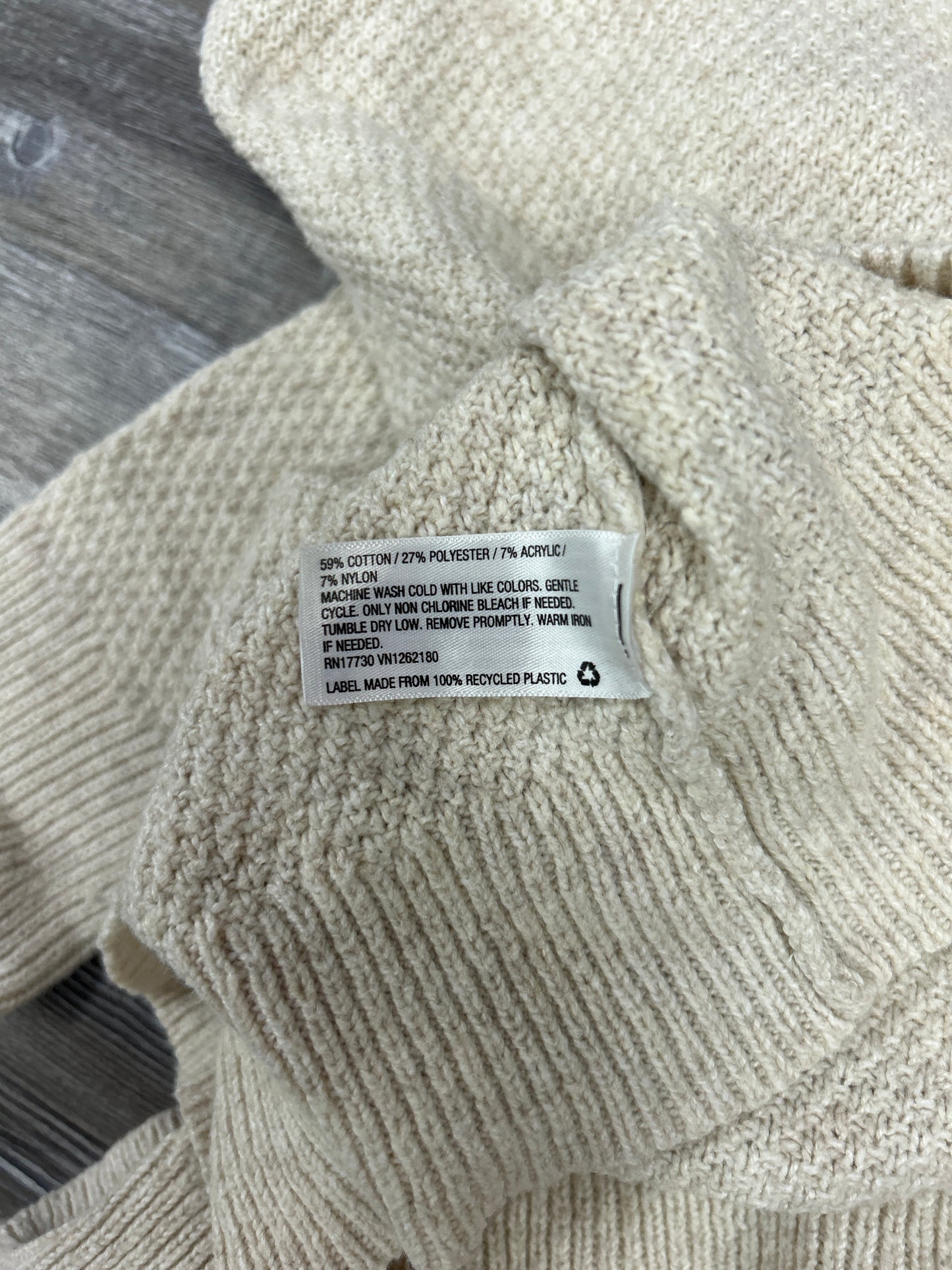 Sweater By Stars Above In Cream, Size: Xxl