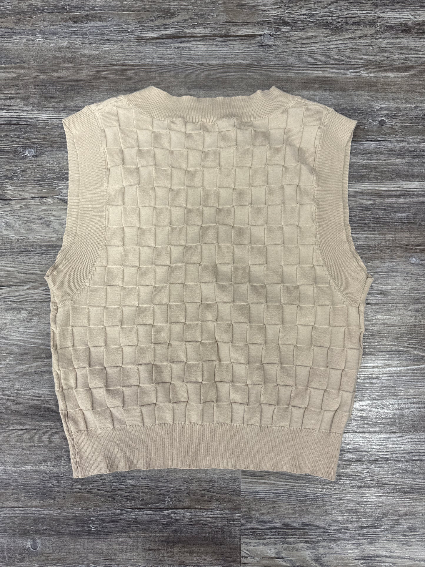 Sweater Short Sleeve By Gilli In Cream, Size: S
