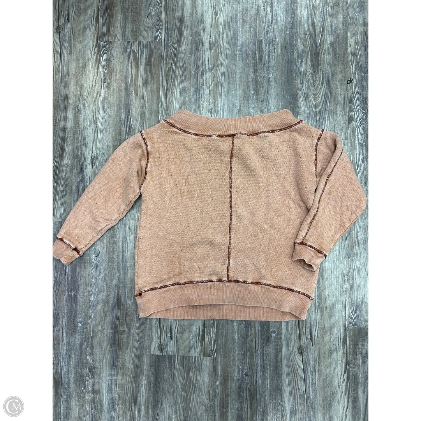 Sweatshirt Collar By Pilcro In Peach, Size: Xxs