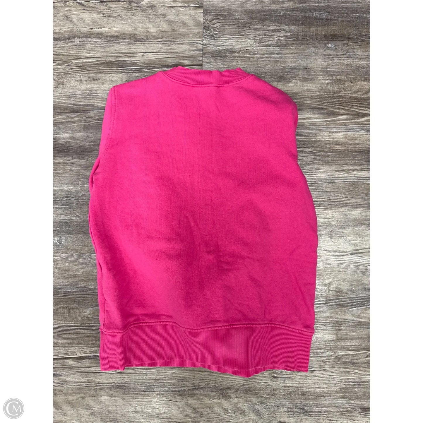 Sweatshirt Luxury Designer By Versace In Pink & White, Size: S