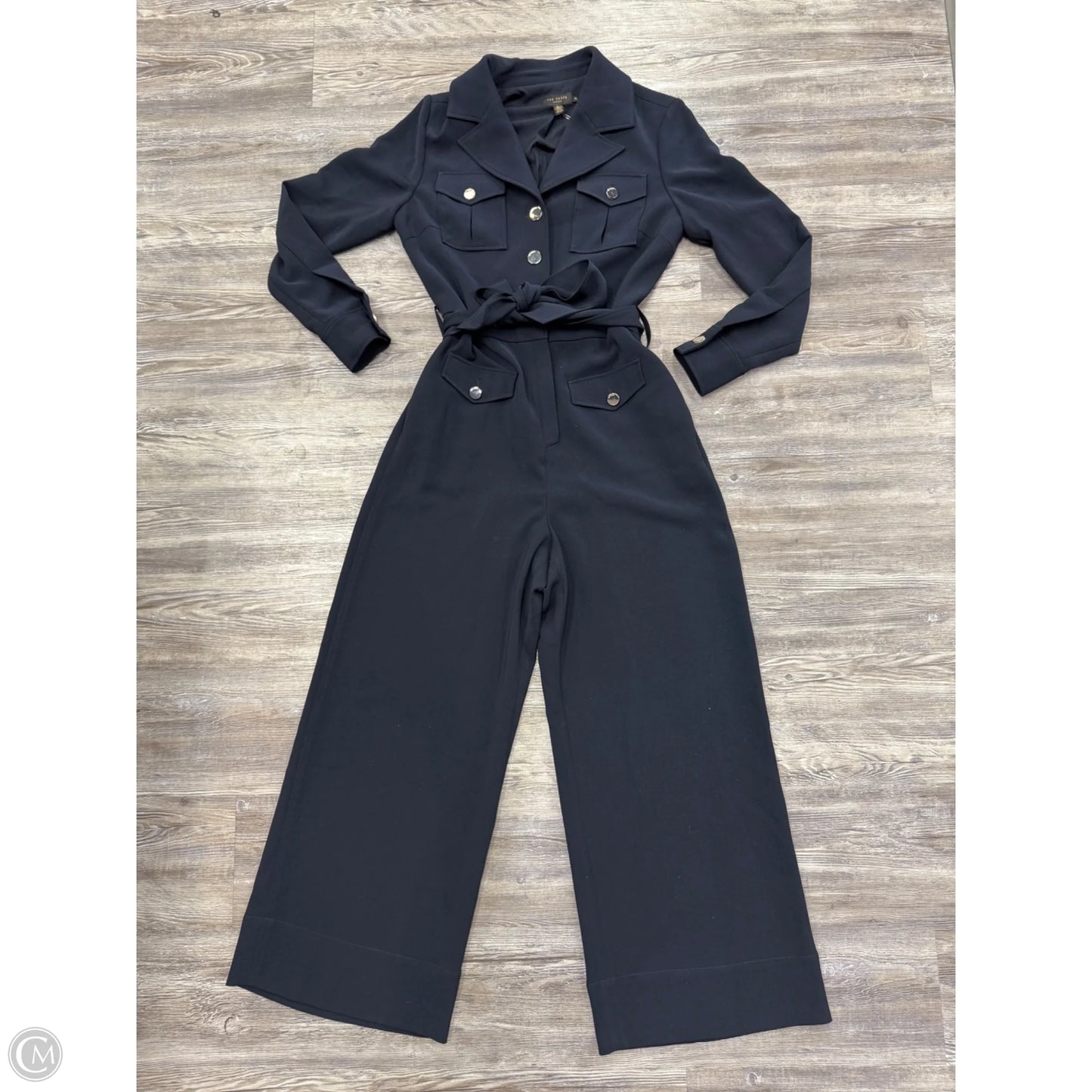 Jumpsuit Designer By Ted Baker In Navy, Size: 2