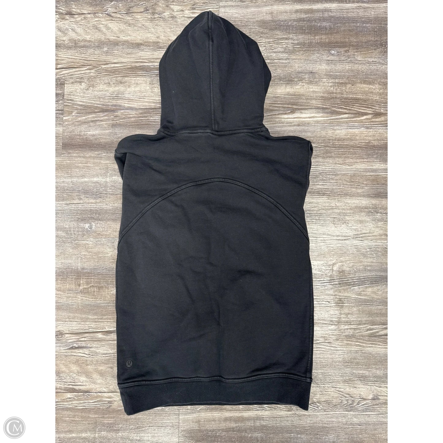 Athletic Sweatshirt Hoodie By Lululemon In Black, Size: 4