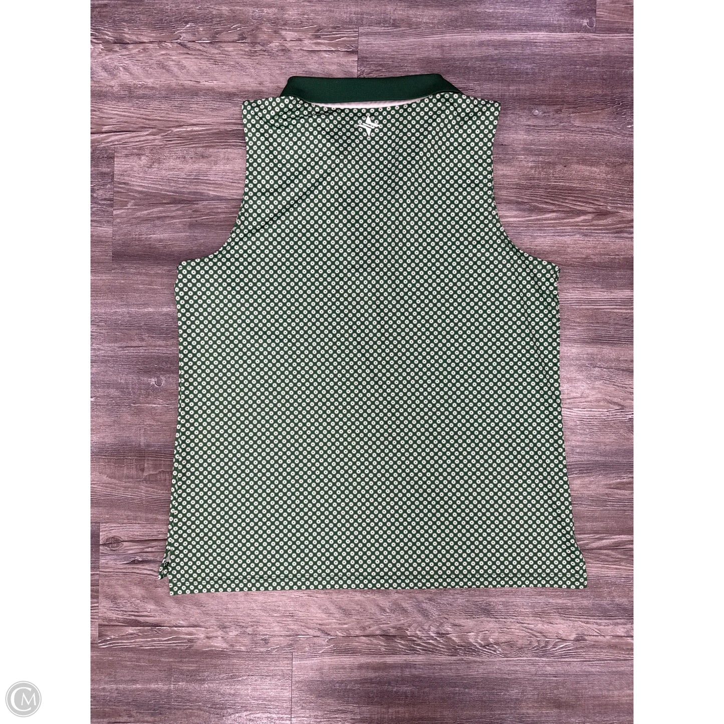 Athletic Tank Top By Cmc In Green & White, Size: Xxl