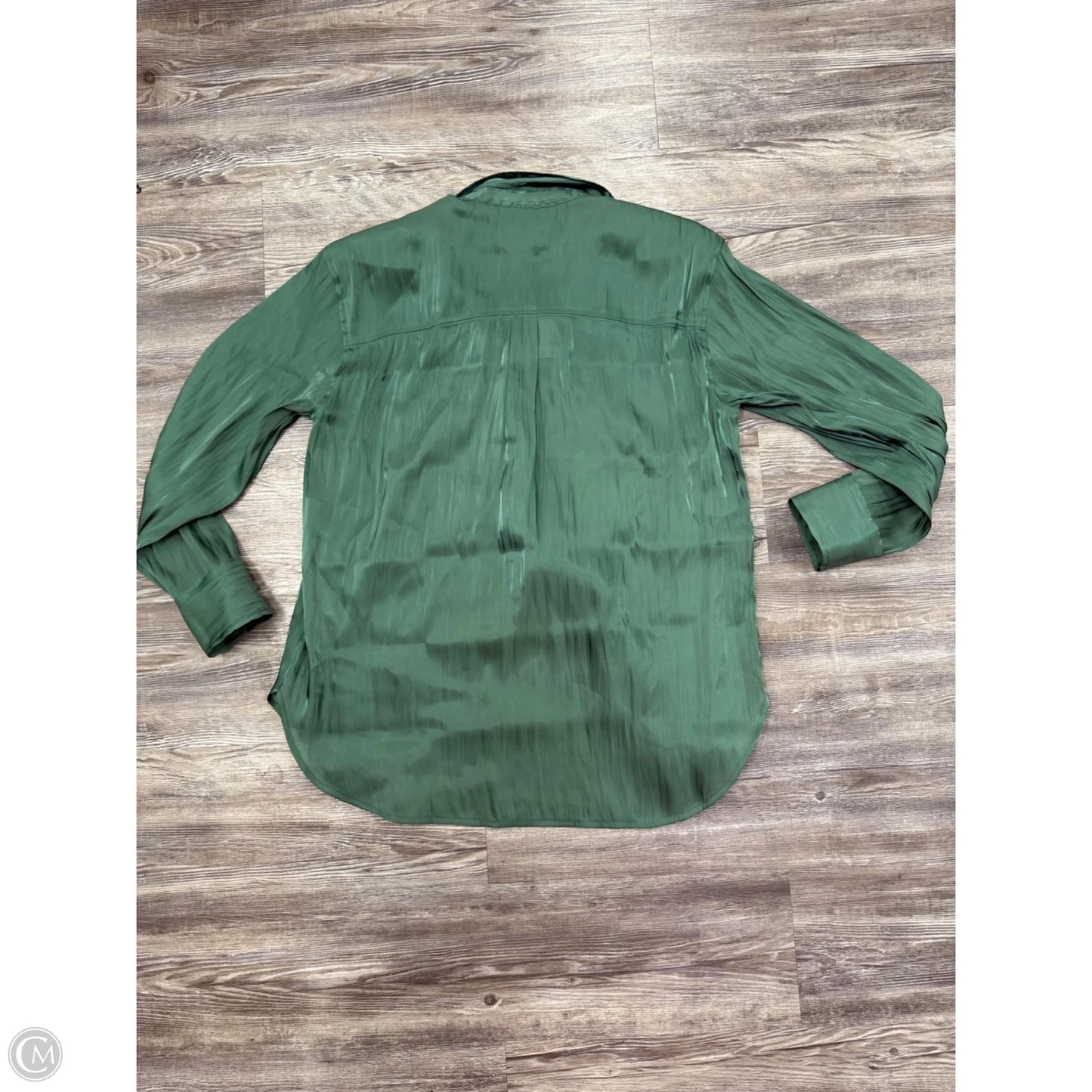 Top Long Sleeve By Anthropologie In Green, Size: M