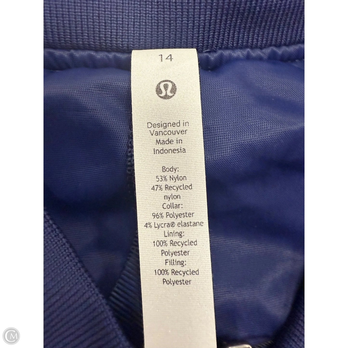 Coat Puffer & Quilted By Lululemon In Blue, Size: 14