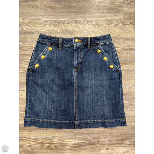 Skirt Mini & Short By Talbots In Blue Denim, Size: 4p