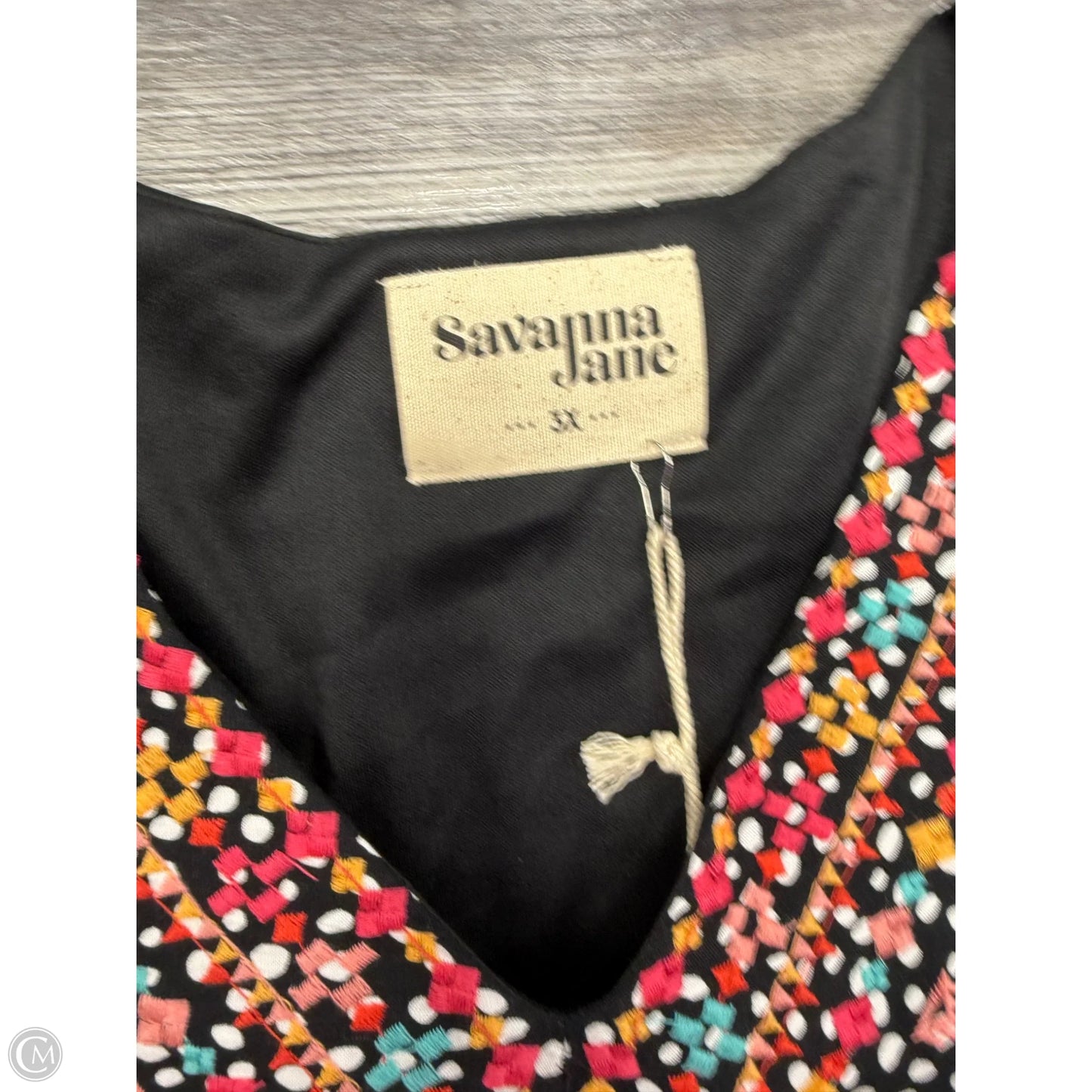 Dress Casual Short By Savanna Jane In Polkadot Pattern, Size: 3x