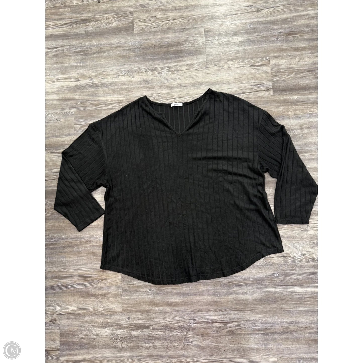 Top Long Sleeve Basic By Basic Bae In Black, Size: 3x