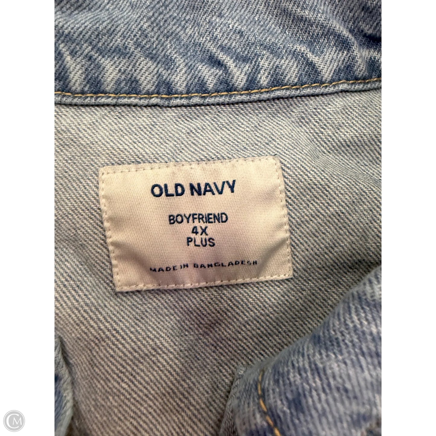 Jacket Denim By Old Navy In Blue Denim, Size: 4x