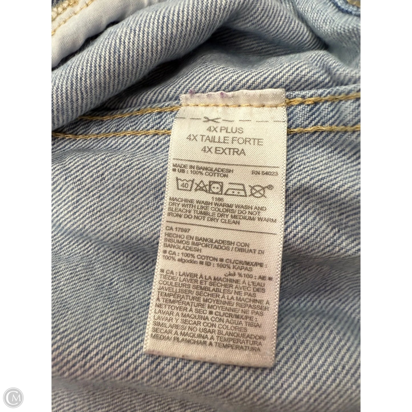 Jacket Denim By Old Navy In Blue Denim, Size: 4x