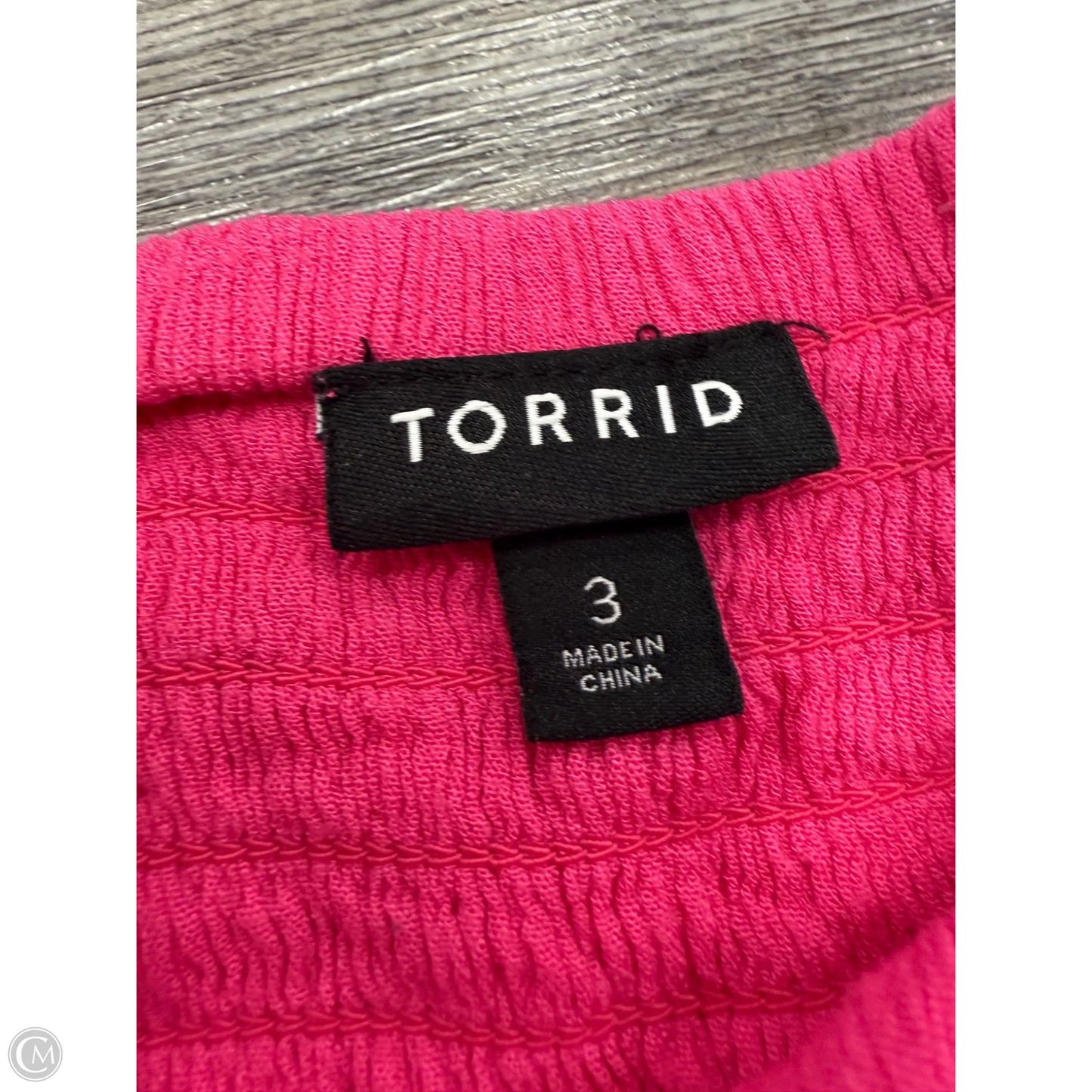 Top Sleeveless By Torrid In Pink, Size: 3x