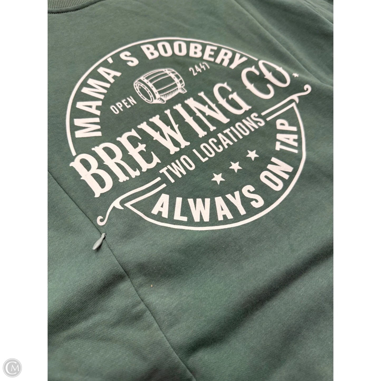 Sweatshirt Collar By Mamas Boobery In Green, Size: Xl