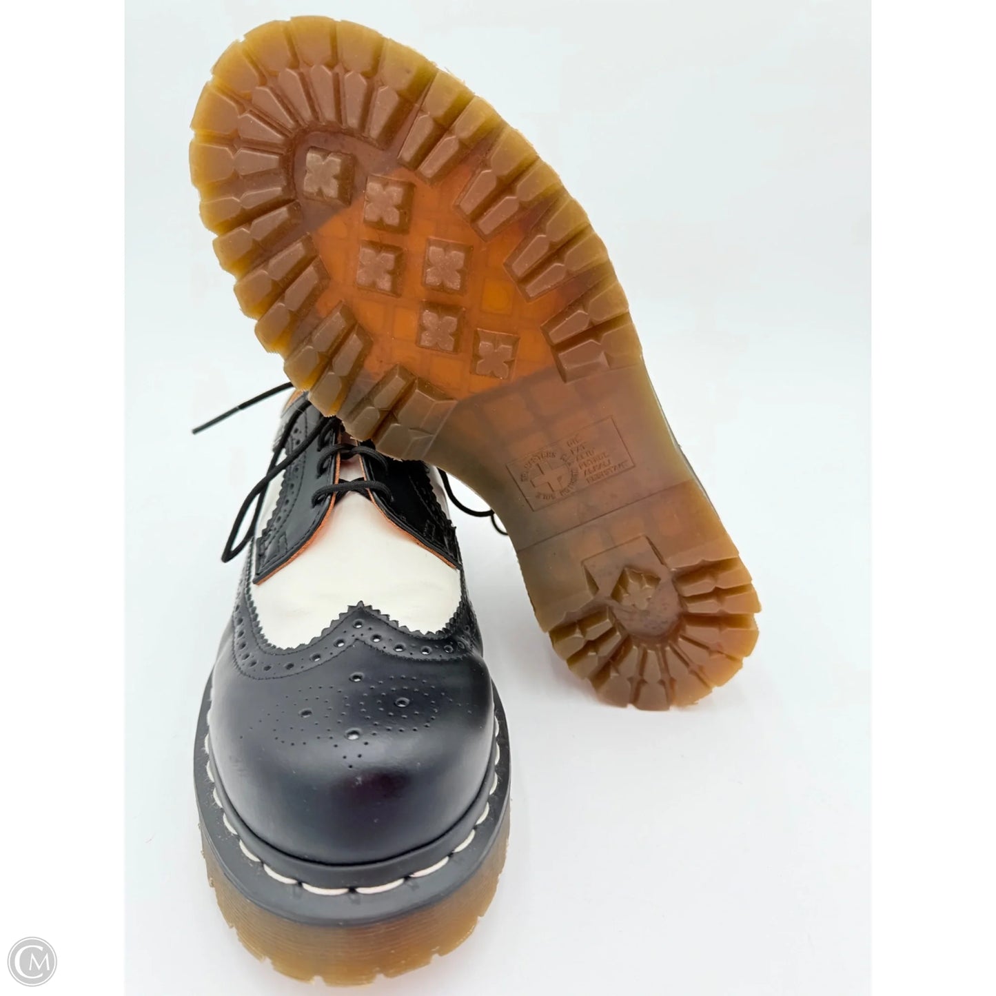 Shoes Heels Platform By Dr Martens In Black & White, Size: 9 (Men’s 8)
