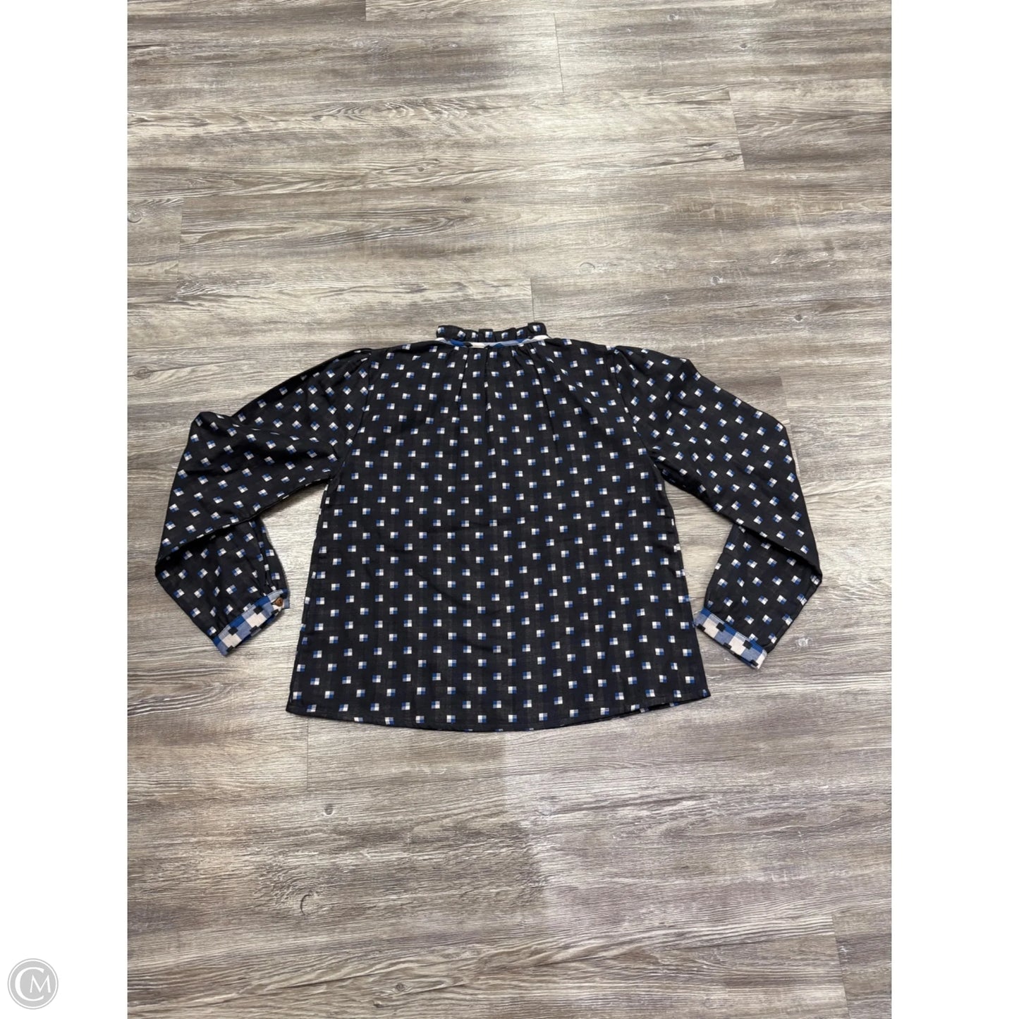 Top Long Sleeve By Warm In Blue & White, Size: Xs