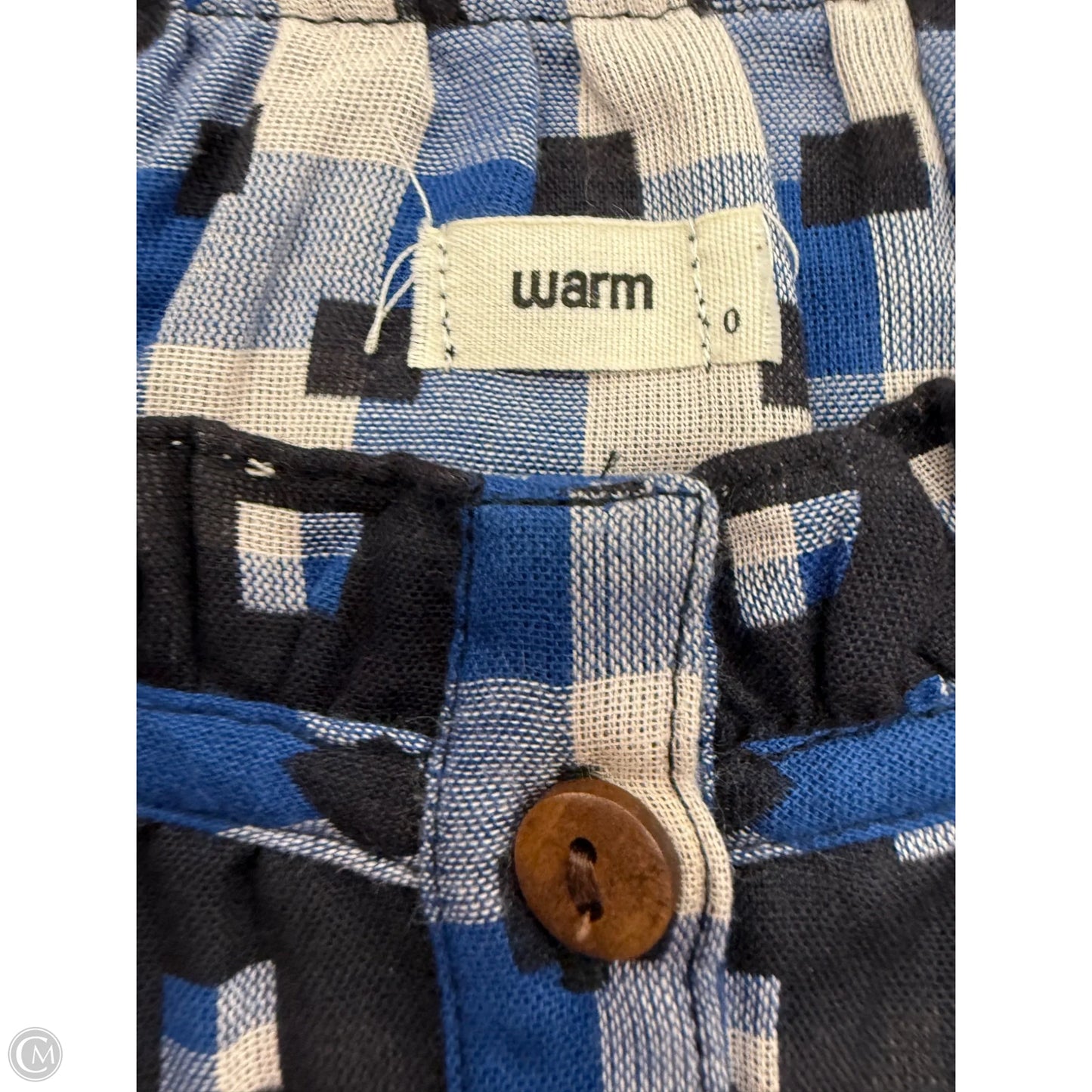 Top Long Sleeve By Warm In Blue & White, Size: Xs