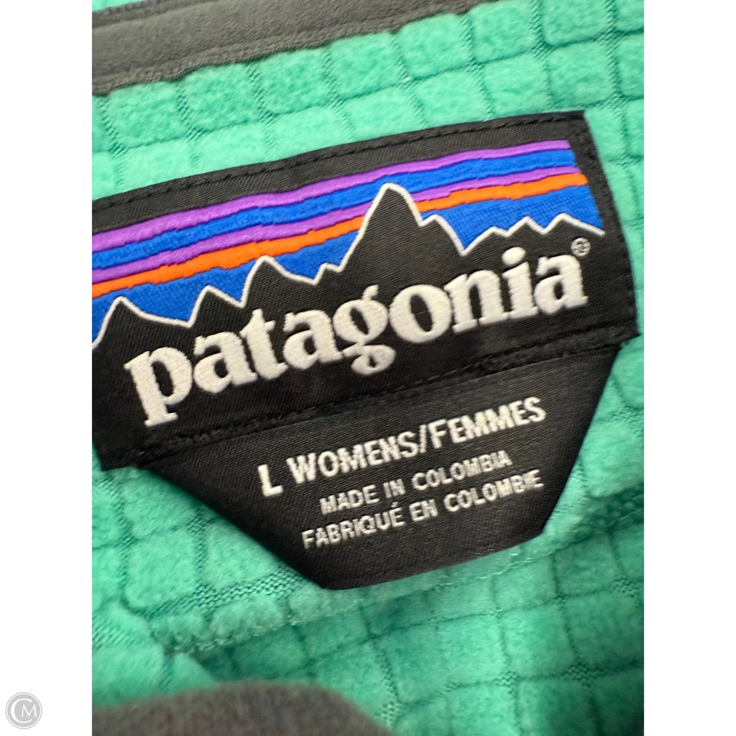 Athletic Sweatshirt Hoodie By Patagonia In Teal, Size: L